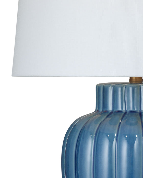 Avery - Table Lamp - Blue / White