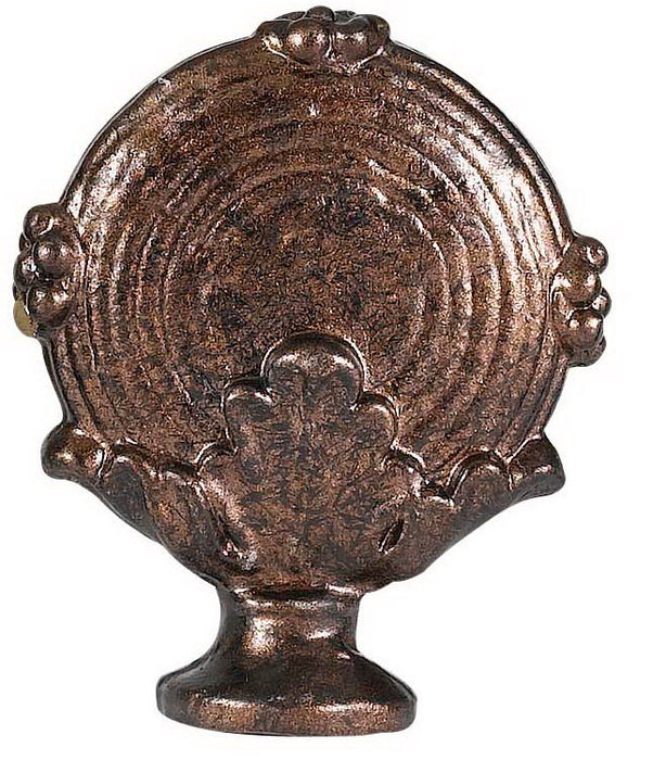 2.38" Height Metal Cast Finial - Rust