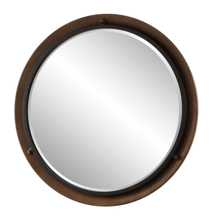 Porthole - Round Mirror - Bronze
