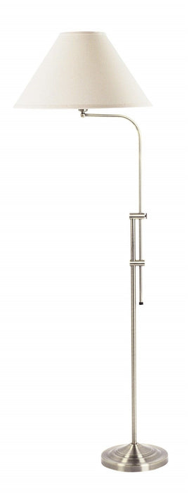67.5" Height Metal Floor Lamp - Brushed Steel