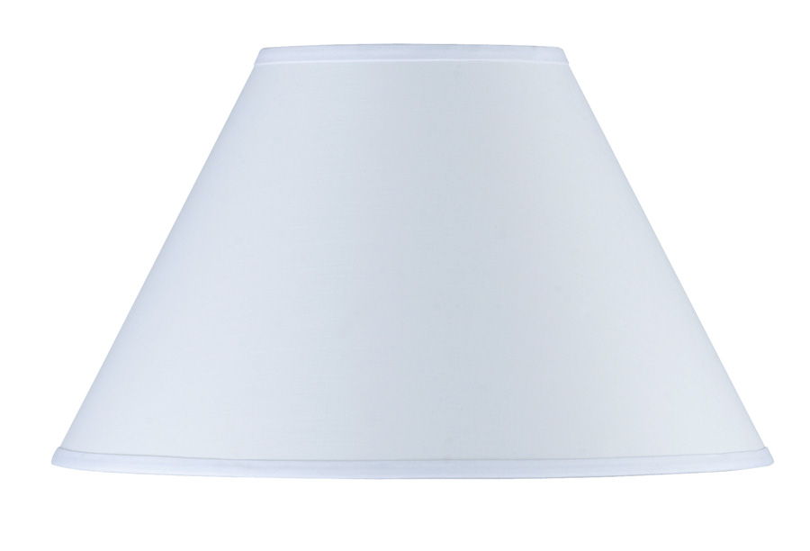 Coolie - 11" Height Round Hardback Fabric Shade - White
