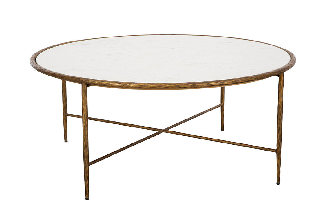 Evelyn - Coffee Table - White / Gold