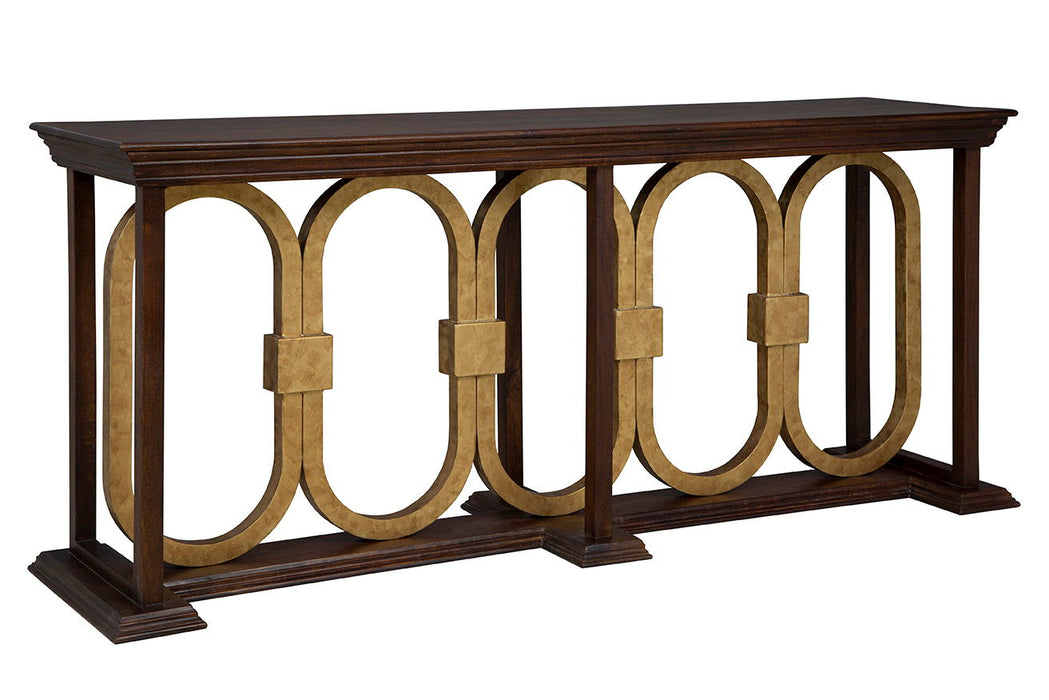 Everly - Console - Dark Brown / Gold