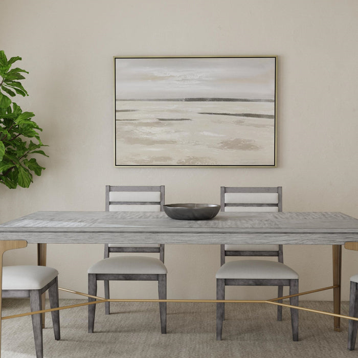 Silver Landscape Canvas Art - Gray