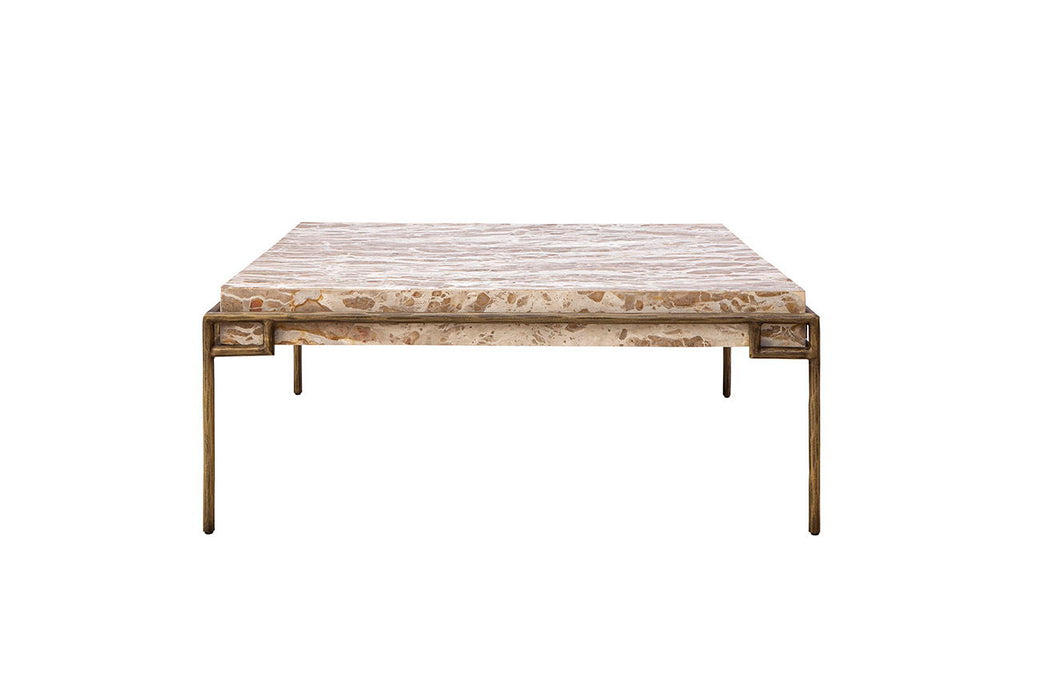 Nala - Coffee Table - Beige / Gold