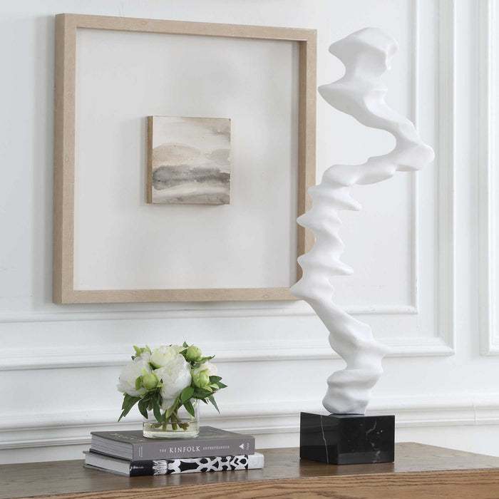 Flux - Indoor-Outdoor Sculpture - White