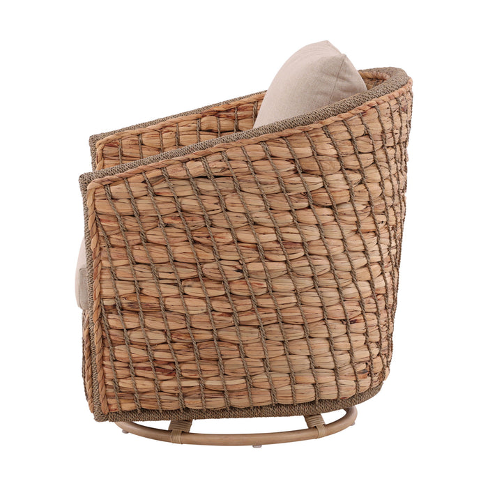 Bailey - Swivel Chair - Light Brown / Beige