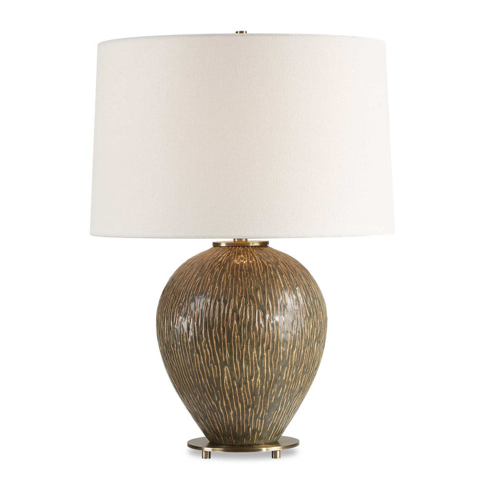 Rya - Ceramic Table Lamp - Brown