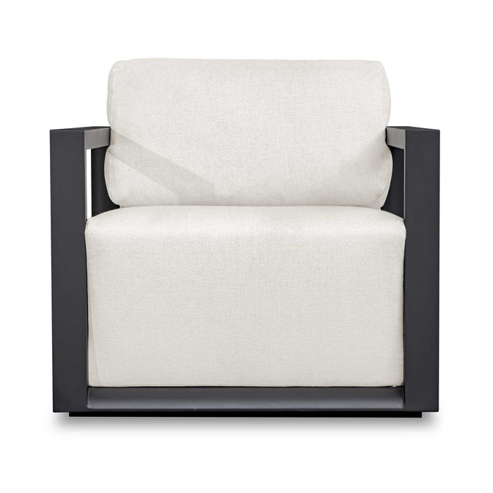 Remsen - Outdoor Lounge Chair - Black / Oyster
