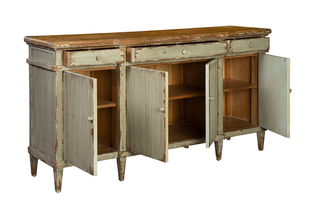Kentwood - Sideboard - Light Brown / Green