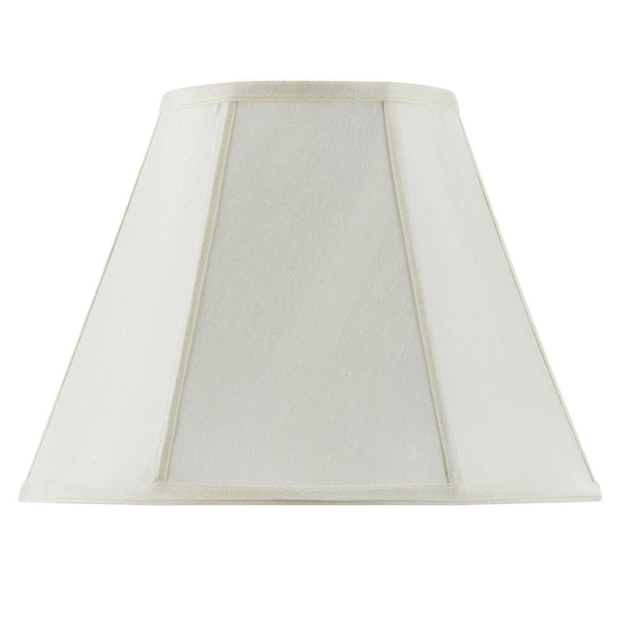 Piped Empire - 10" Height Fabric Shade - Eggshell