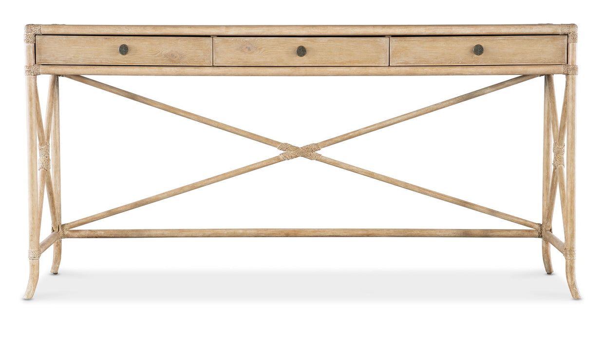 Retreat - Pole Rattan Console