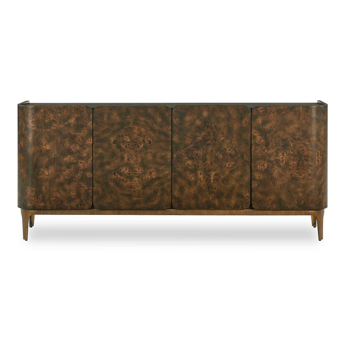 Melbourne - Mappa Burl 4 Door Cabinet - Woodtone