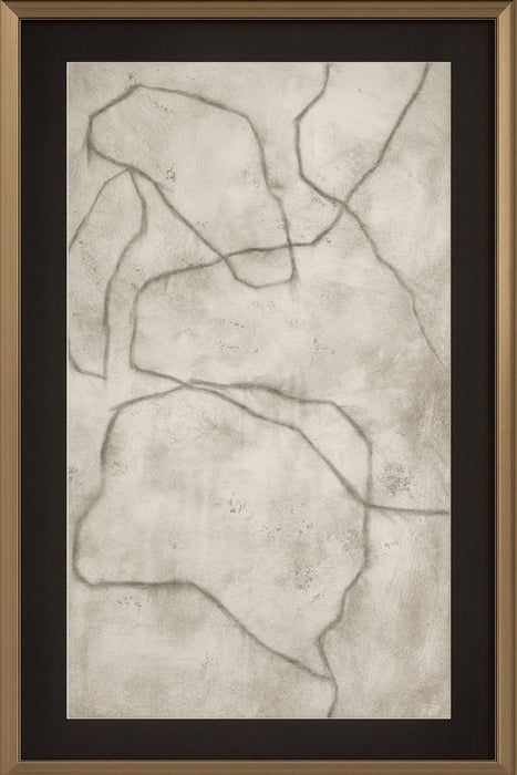 Conversations In The Past Framed Print - Gray / Off White