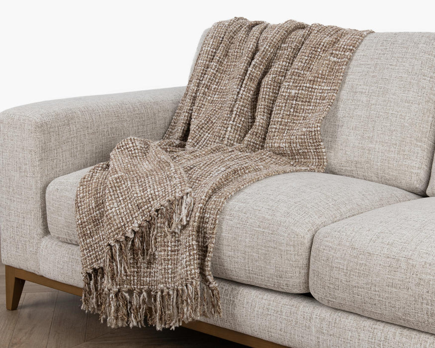 Throws - 50" x 70" TC Porter Throw - Natural / Ivory