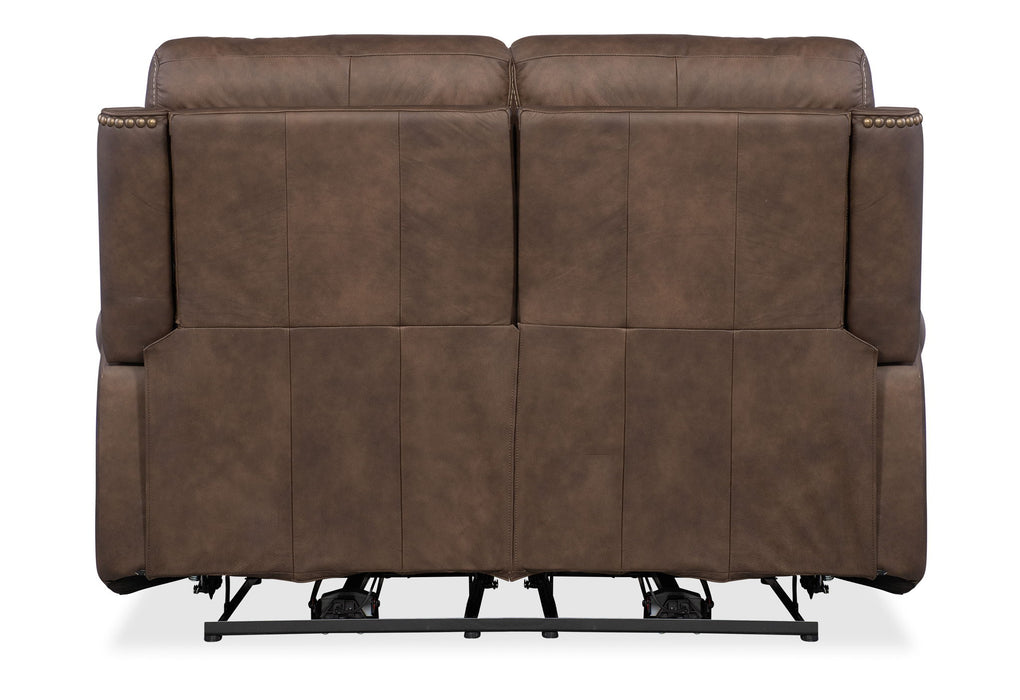 SS - Duncan Power Loveseat With Power Headrest & Lumbar - Dark Brown