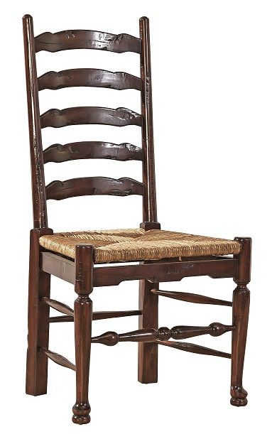English Country - Ladderback Side Chair (Set of 2) - Dark Brown