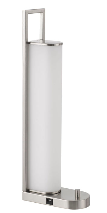 Zamora - 23" Height Table Lamp - Brushed Steel
