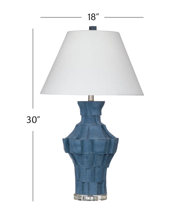Kenora - Table Lamp - Dark Blue / White
