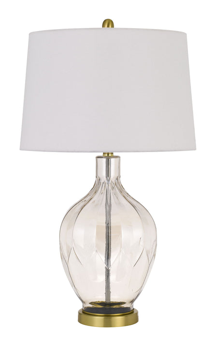 Bancroft - Table Lamp - Clear & Antique Brass