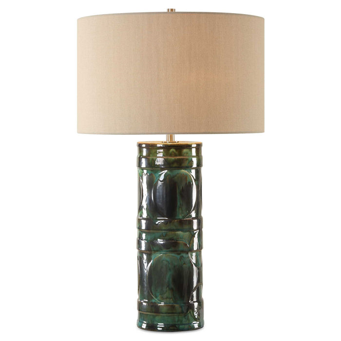Loch - Green Glaze Table Lamp