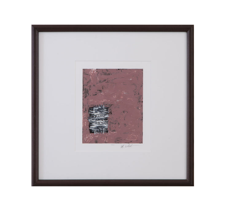 Dual Dichotomy I Framed Print - Pink / White