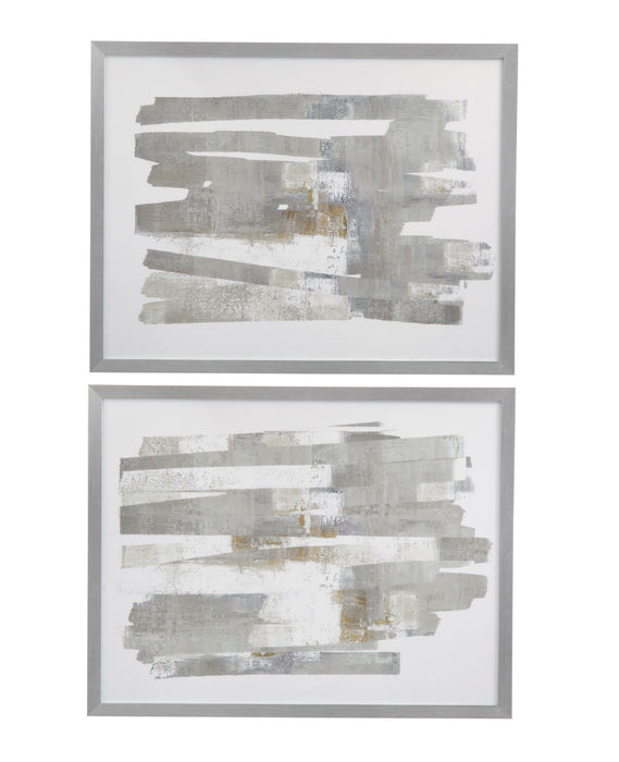 Continuous - I Framed Print - Gray