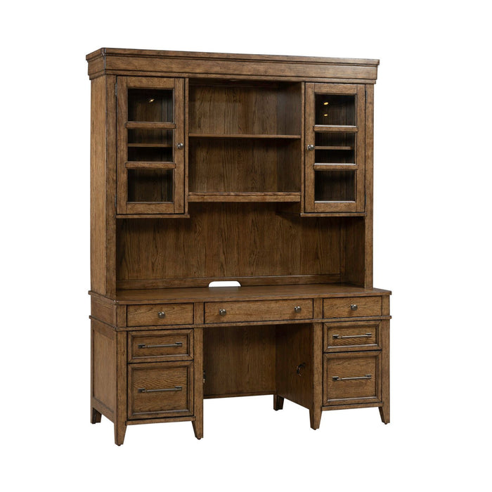 Carolina Park - Credenza & Hutch - Amber Brown
