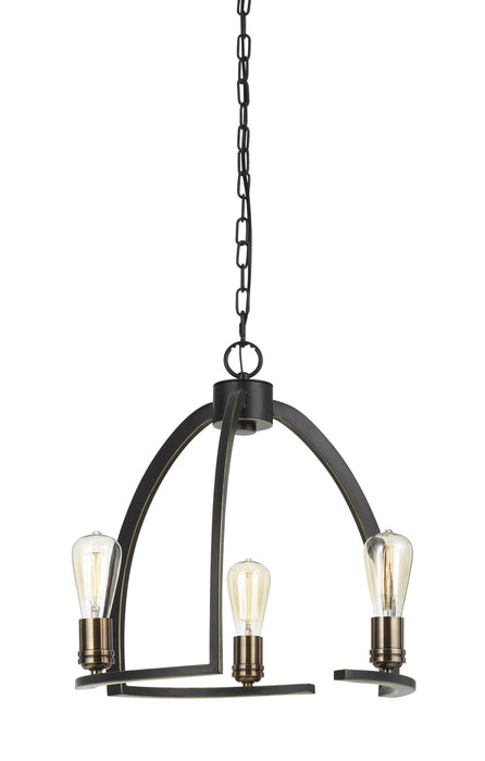 Kinder - 18.5" Height Metal Chandelier - Dark Bronze