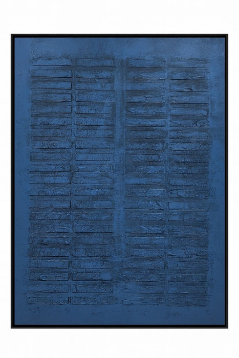 Framed Canvas Cobalt Box - Black