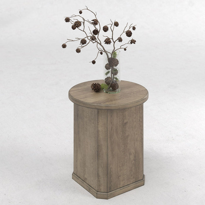 Proximity Place - Chairside Table - Barley Buff