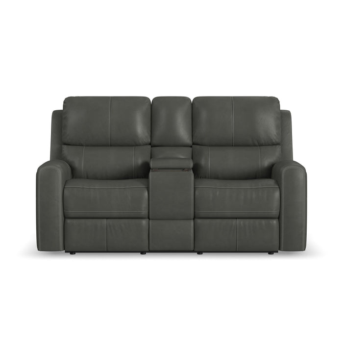 Linden - Power Reclining Loveseat With Console & Power Headrests & Lumbar