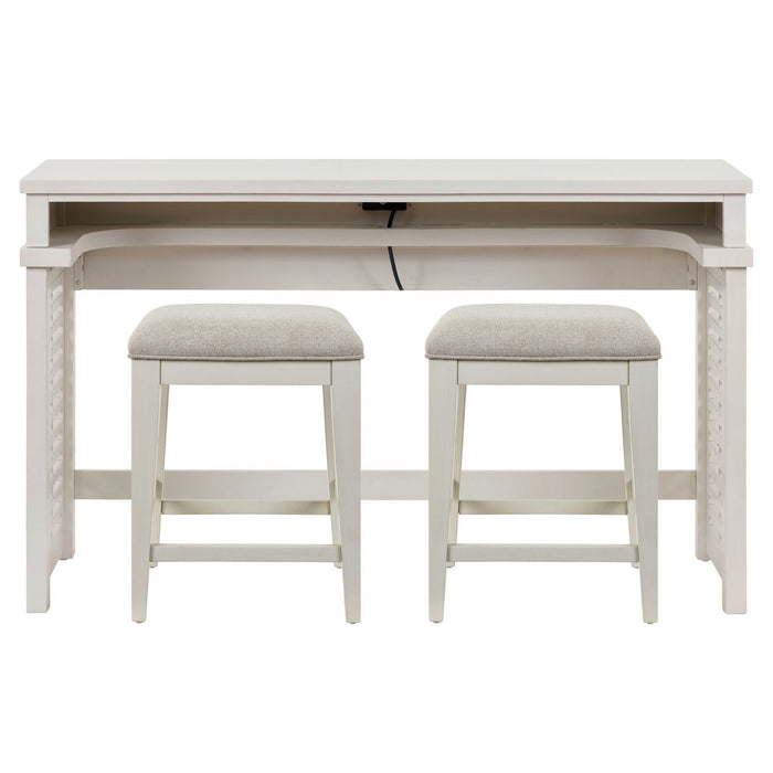 Berkley Square - 3 Piece Console Set - Linen & Khaki