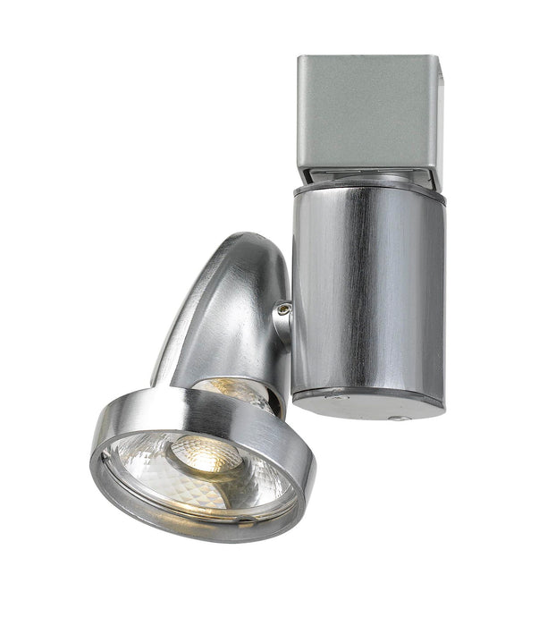 4.75" Height Metal Track Head - Brushed Steel