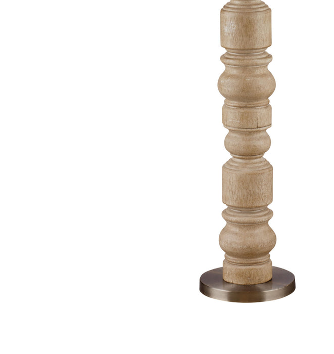 Helford - Floor Lamp - Light Brown / White