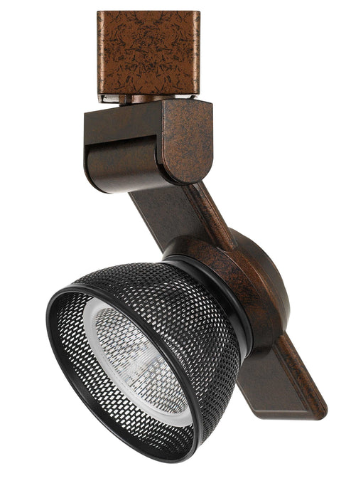 6" Height Metal Track Head - Rust & Black - Mesh