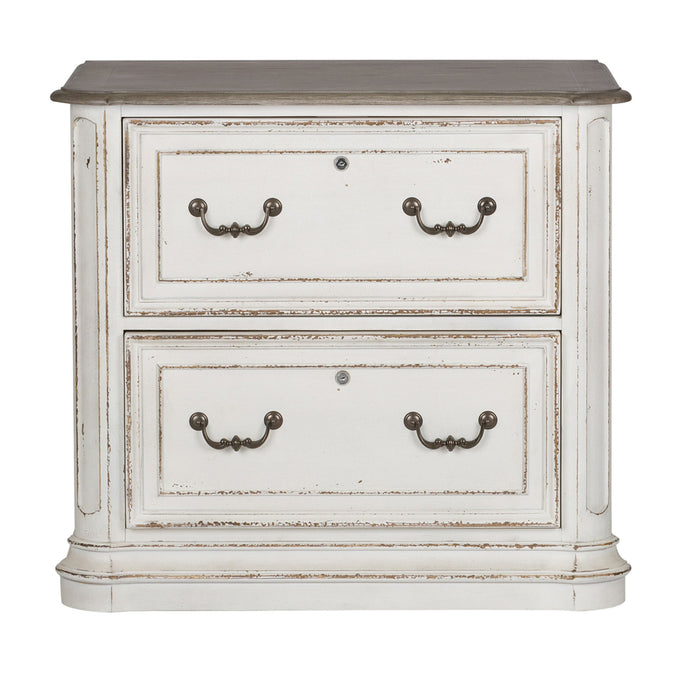 Magnolia Manor - Jr Executive Media Lateral File - Antique White