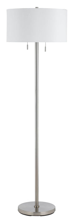 Calais - 59" Height Metal Floor Lamp - Brushed Steel