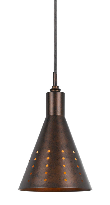 9.8" Height Metal Pendant - Oil Rubbed Bronze