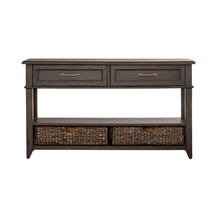 Mill Creek - 2 Drawer Sofa Table - Peppercorn