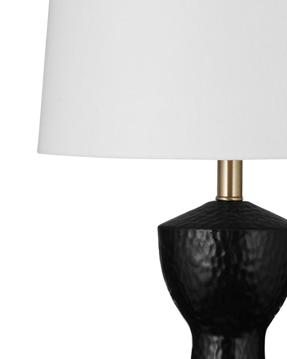 Asheland - Black Table Lamp - Sleek / Black Texture