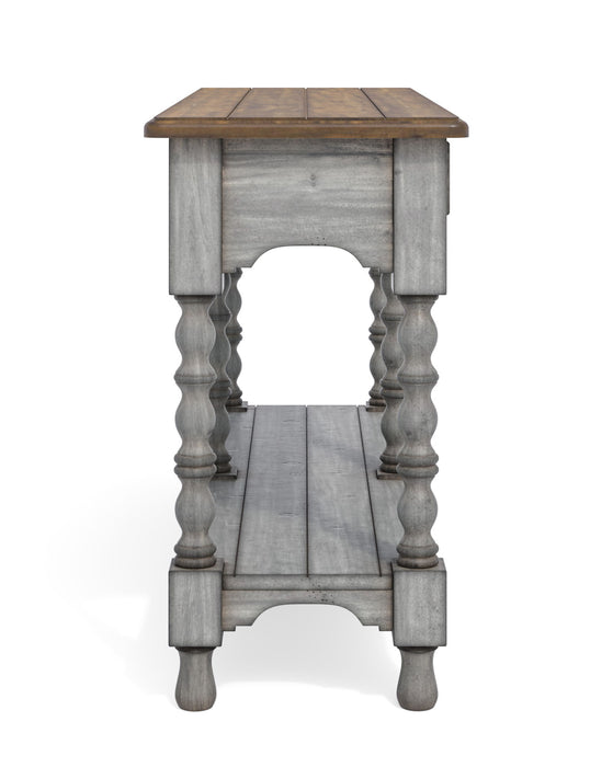 Plymouth - Sofa Table With Drawers - Gray