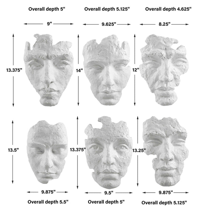 Self-Portrait - Mask Wall Decor (Set of 6)