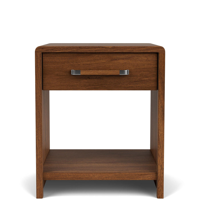 Elsie - 1 Drawer Nightstand - Dark Brown