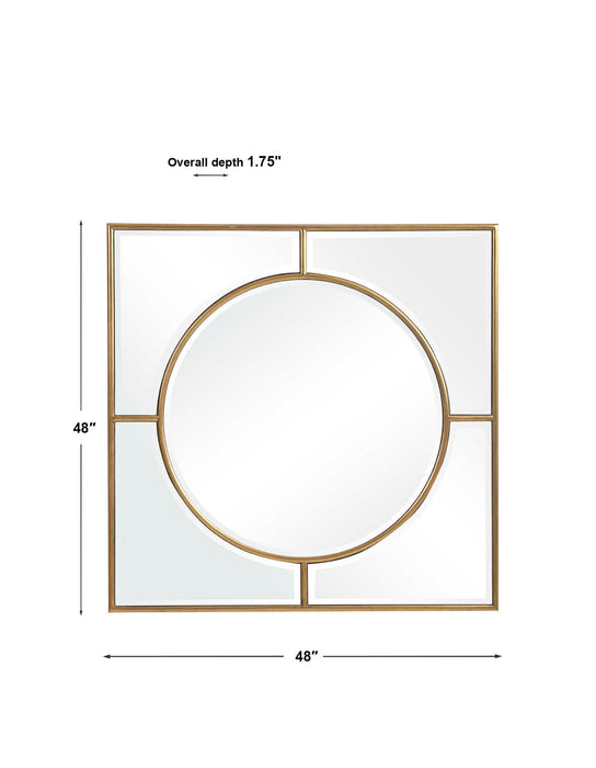 Stanford - Square Mirror - Gold