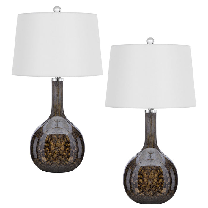 Nivala - 29" Height Glass Table Lamp (Set of 2) - Amber