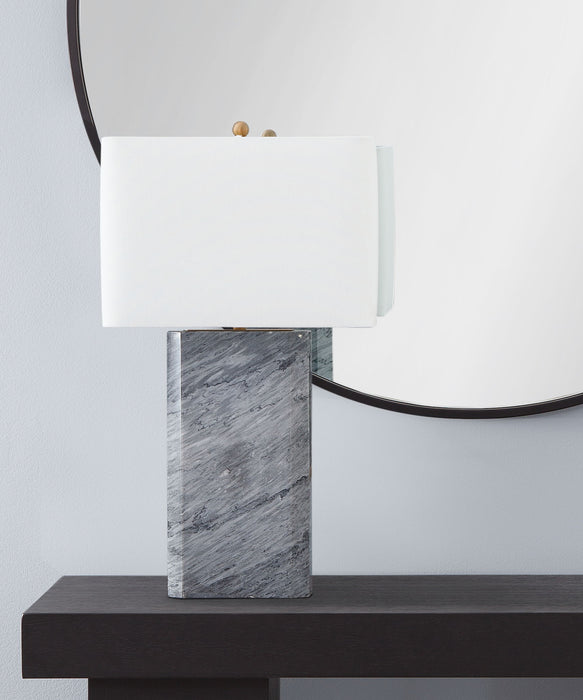 Leed - Table Lamp - Dark Gray / White
