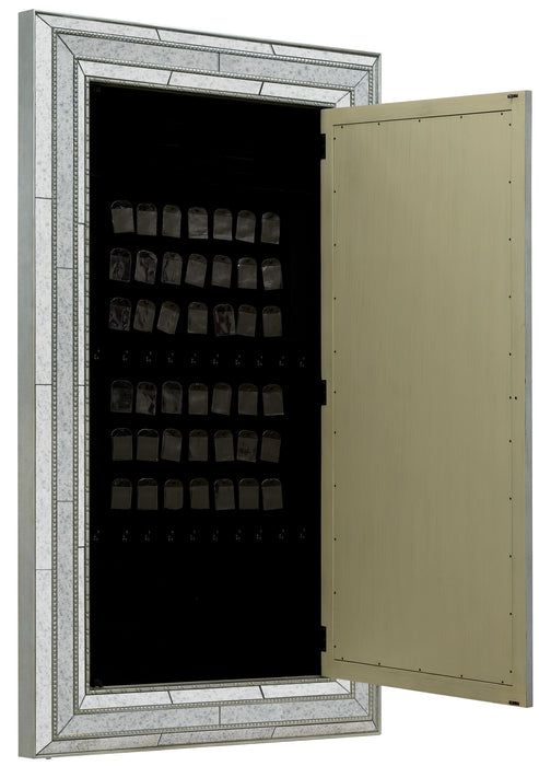Melange - Glamour Floor Mirror With Jewelry Armoire Storage - Champagne