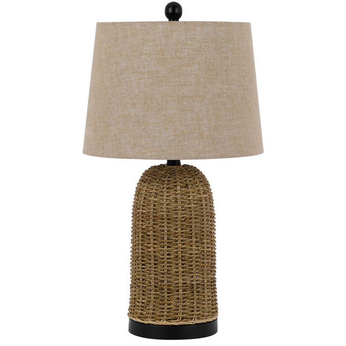 Indio - 24" Height Corn Leaf Table Lamp - Wicker