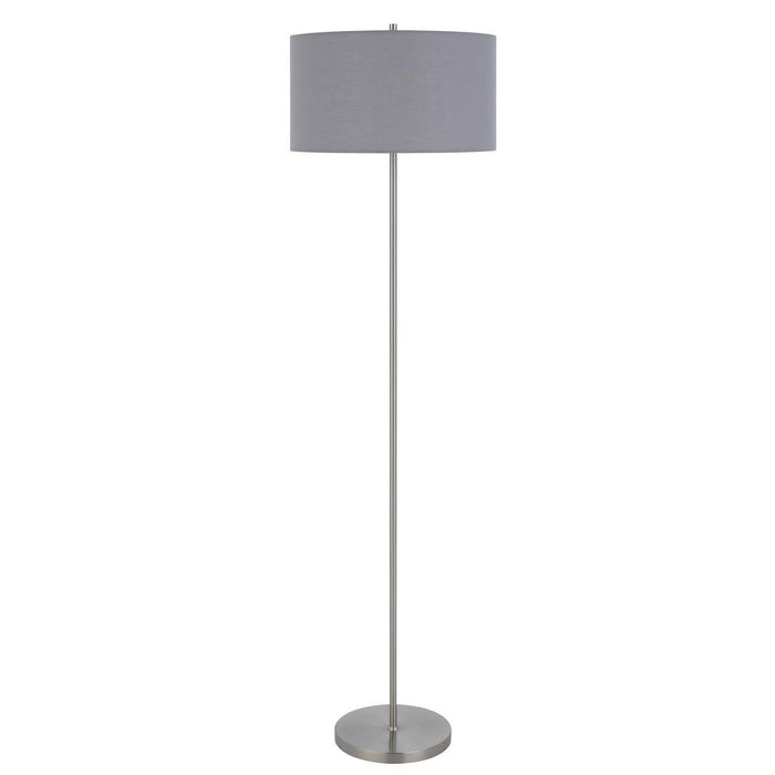 Cromwell - 58.75" Height Metal Floor Lamp - Gray / Brushed Steel